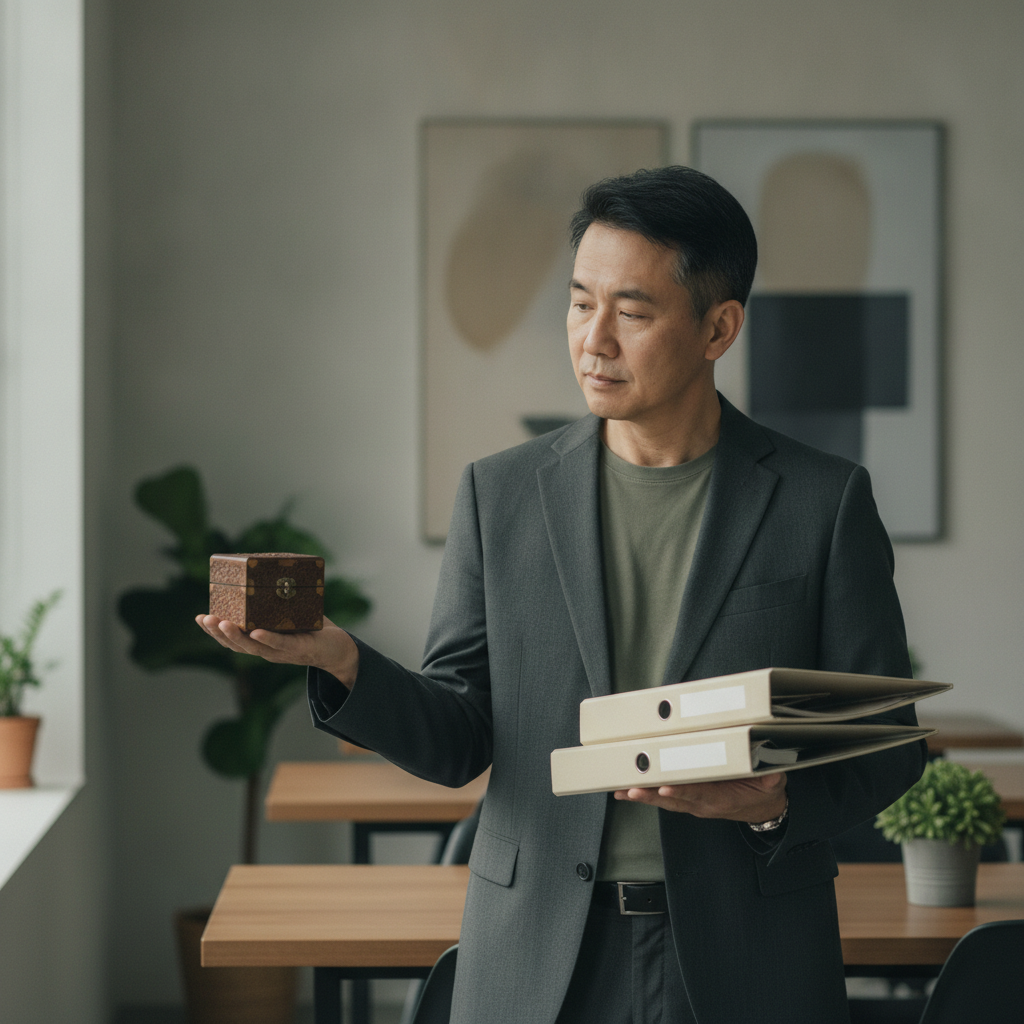 老闆放不了手與主管授權賦能的關係圖